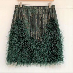 Jessa feathered mini skirt Clearance